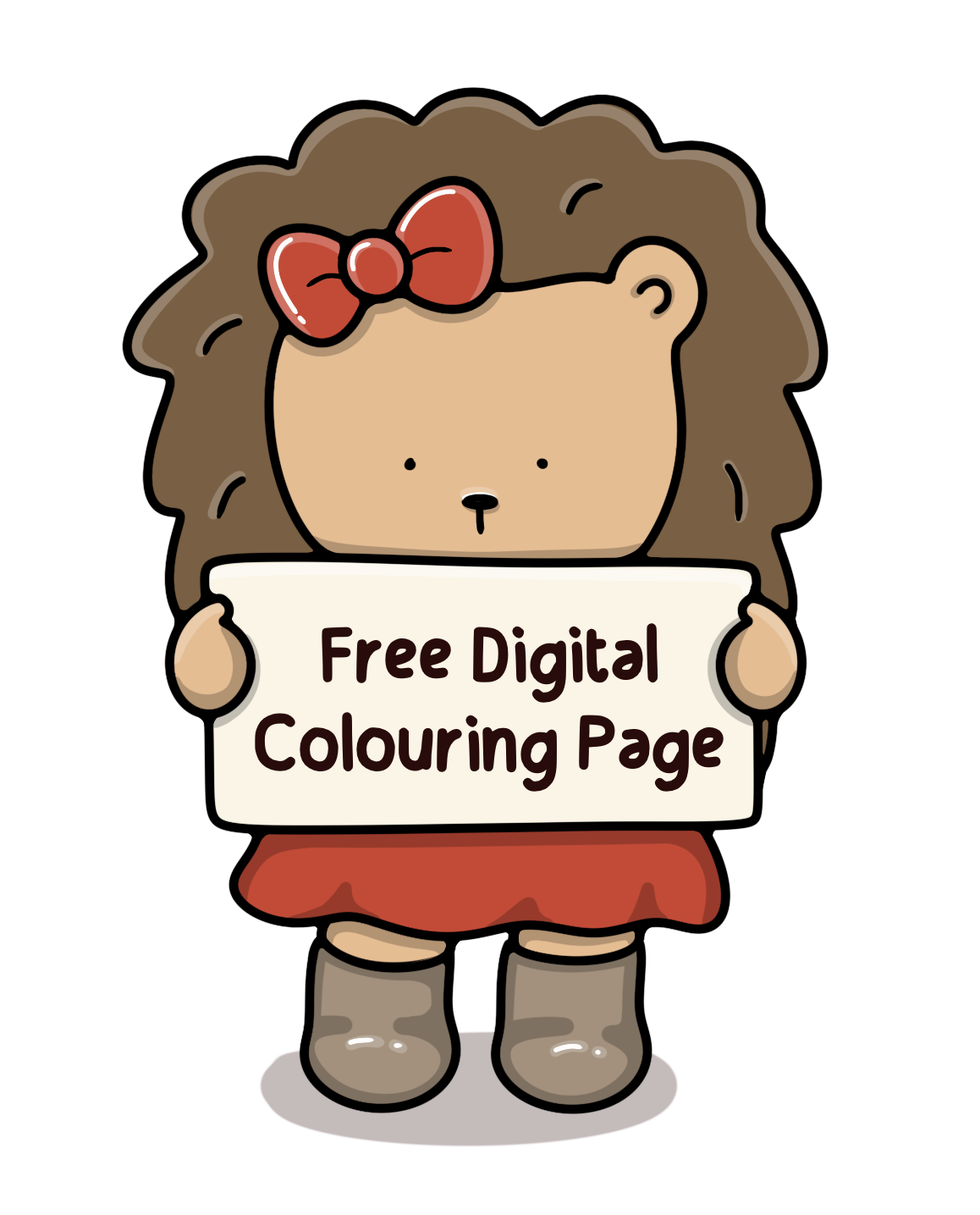 Free Colouring Page – Breakfast with Hedgie & Honey